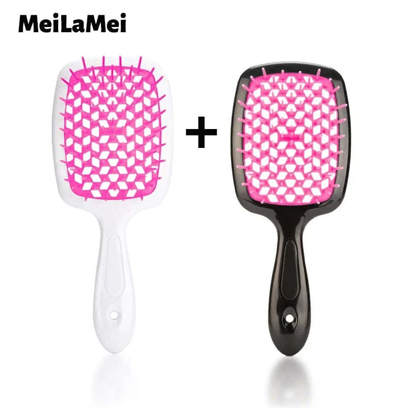 2-Piece Anti-Static Hair Comb Set for Wet & Dry Styling-WS024-B / United States
