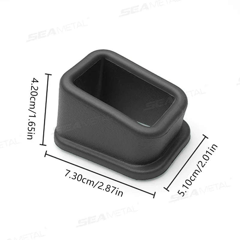 2-Piece Car Seat Belt Buckle Cover-Brown