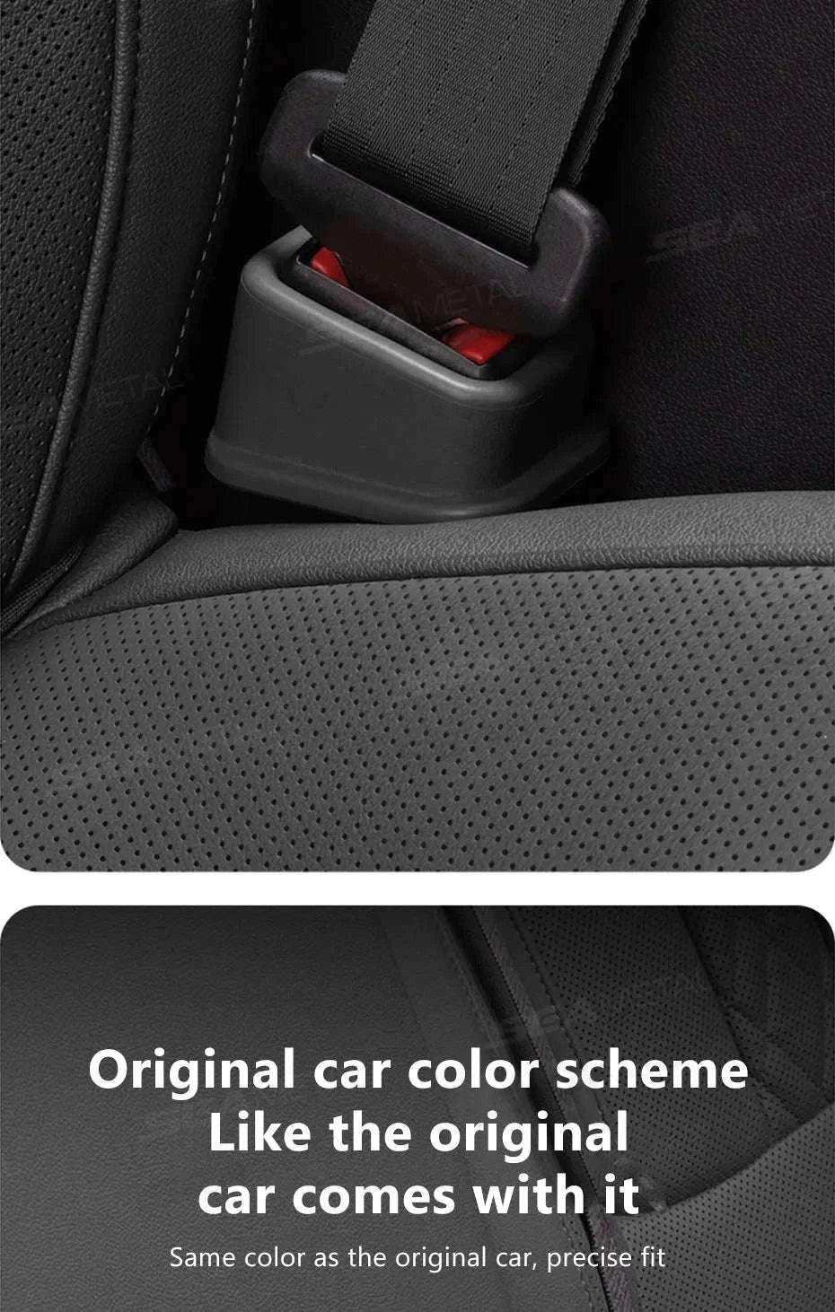 2-Piece Car Seat Belt Buckle Cover-Brown