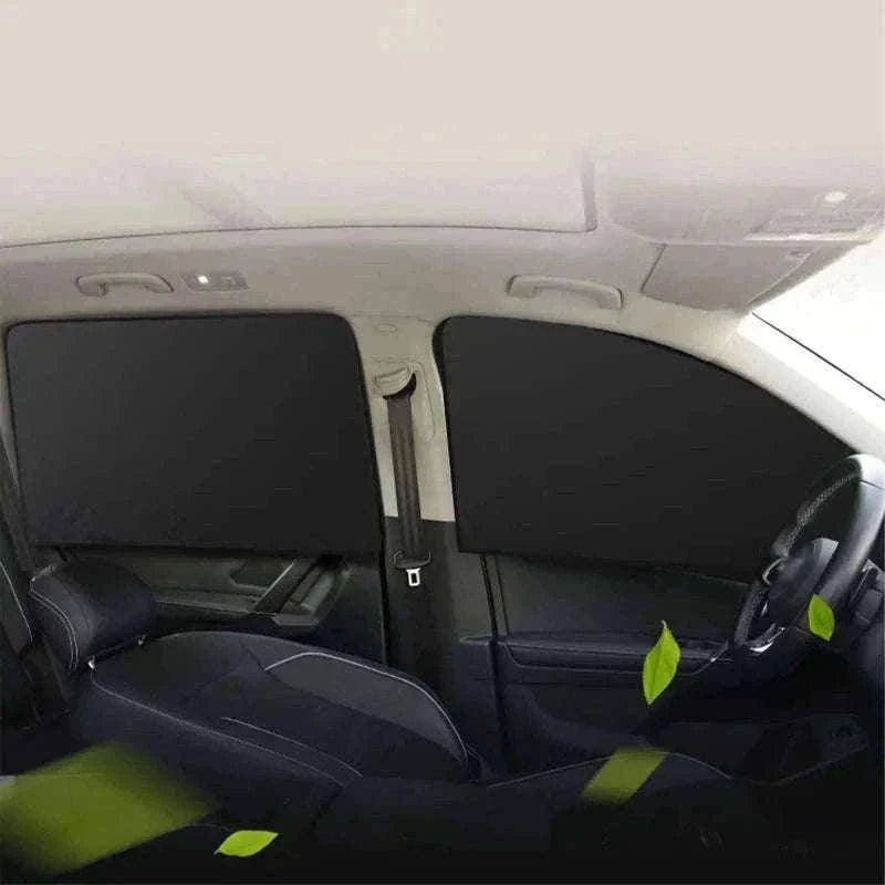 2-Piece Car Side Window Sun Shade Curtain-Back 2pcs