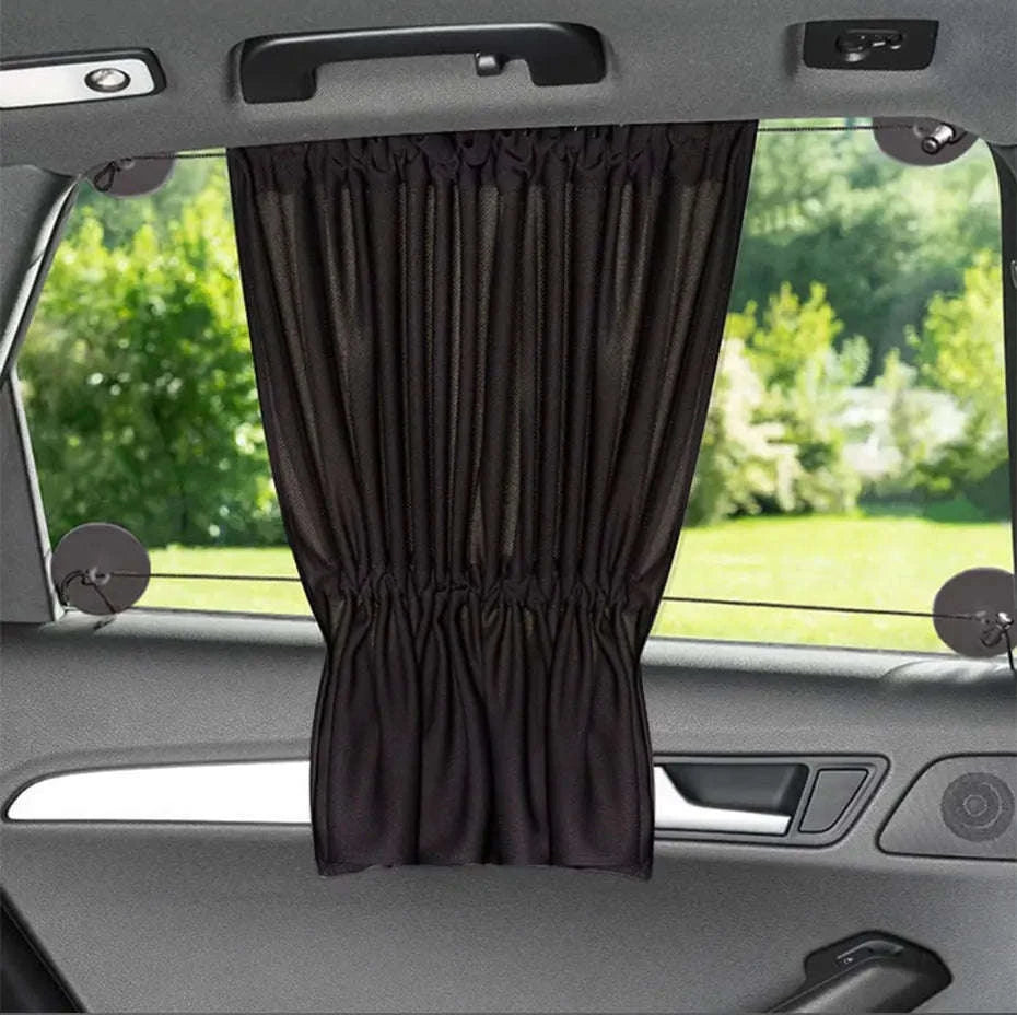 2-Piece Car Side Window Sun Shade Curtains-2pcs