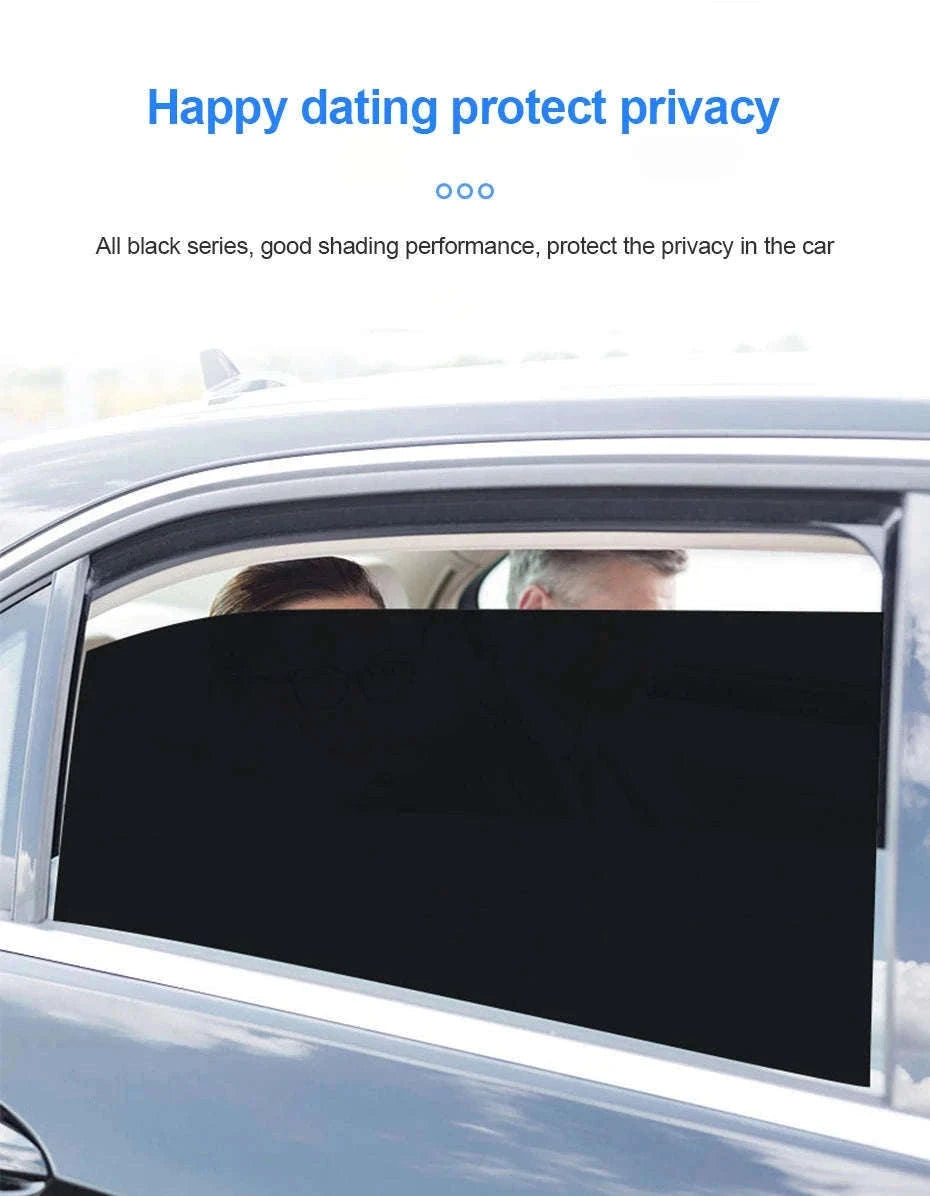 2-Piece Car Side Window Sun Shade Film-63CM