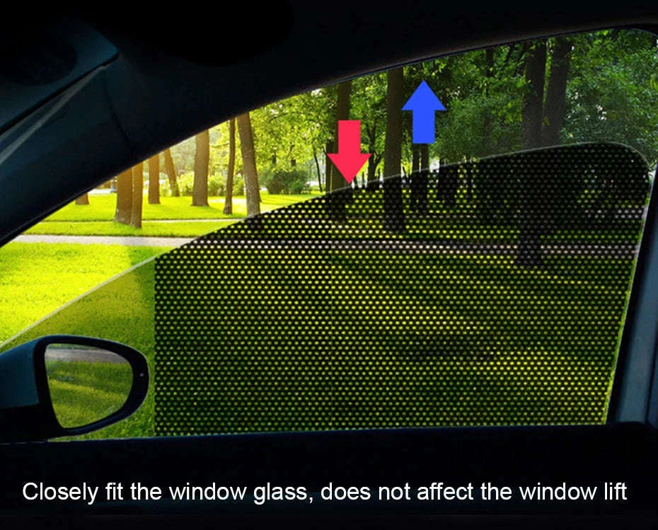2-Piece Car Side Window Sun Shade Film-63CM