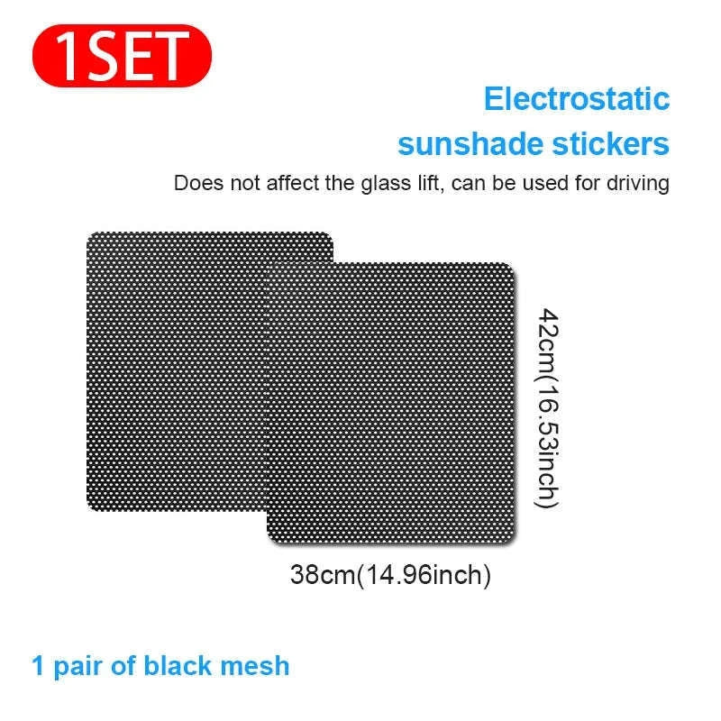 2-Piece Car Side Window Sun Shade Film-63CM