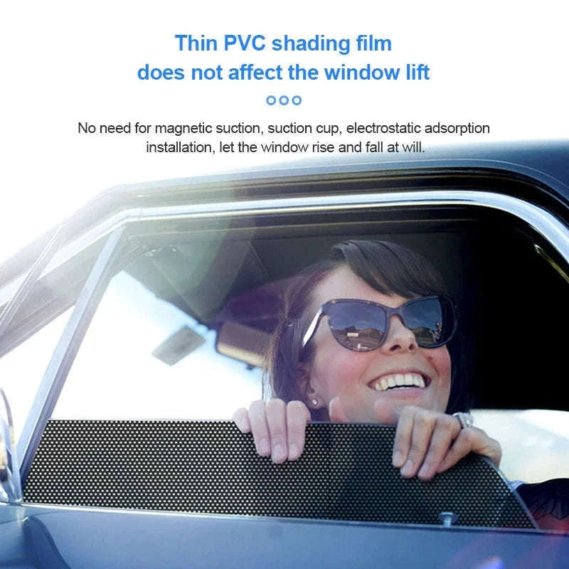 2-Piece Car Side Window Sun Shade Film-63CM