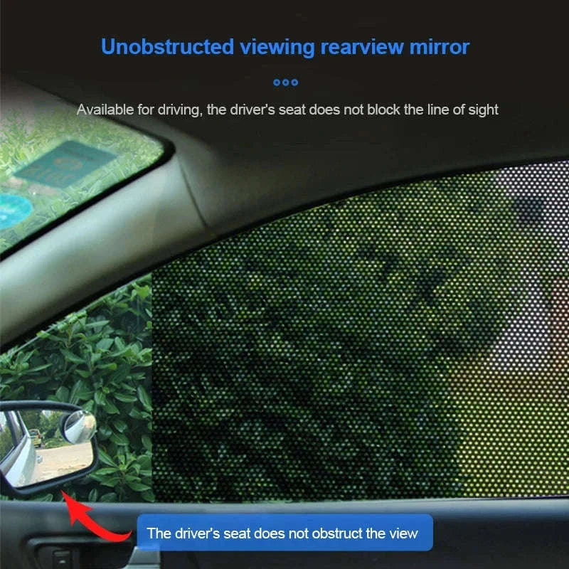 2-Piece Car Side Window Sun Shade Film-63CM