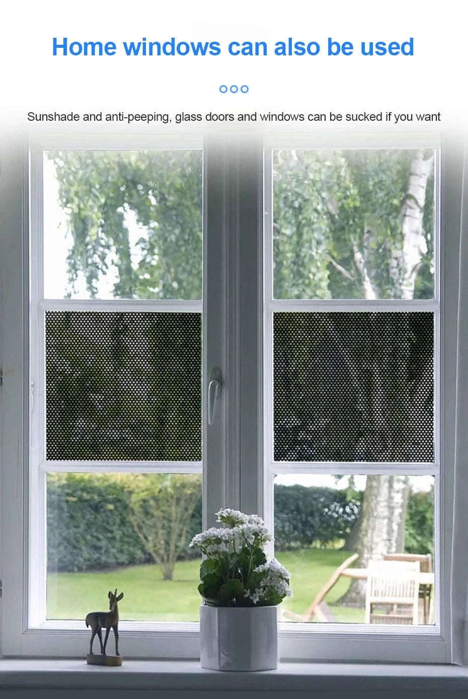 2-Piece Car Side Window Sun Shade Film-63CM