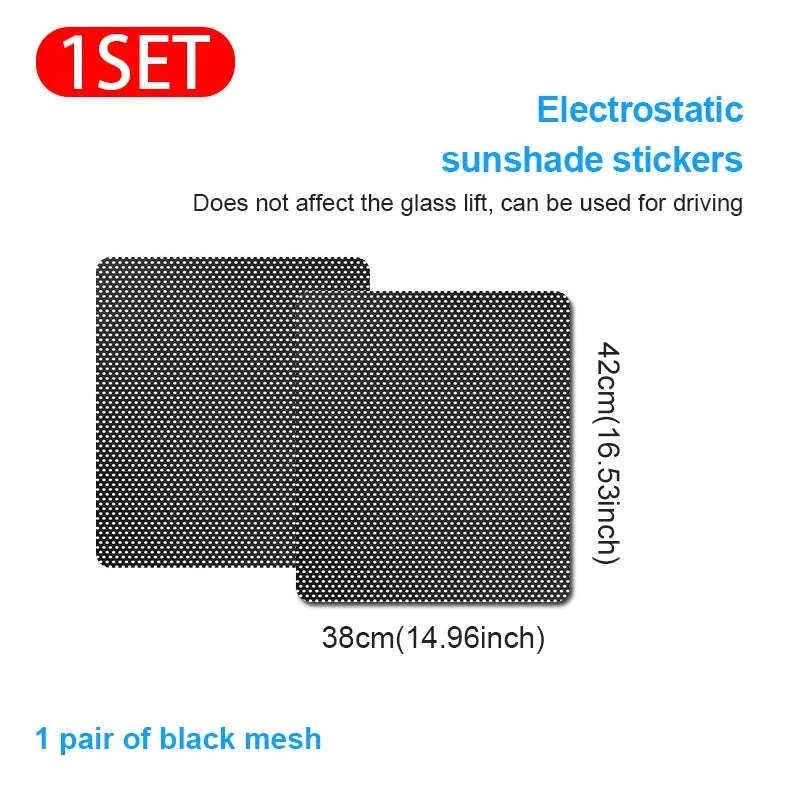 2-Piece Car Side Window Sun Shade Film-63CM
