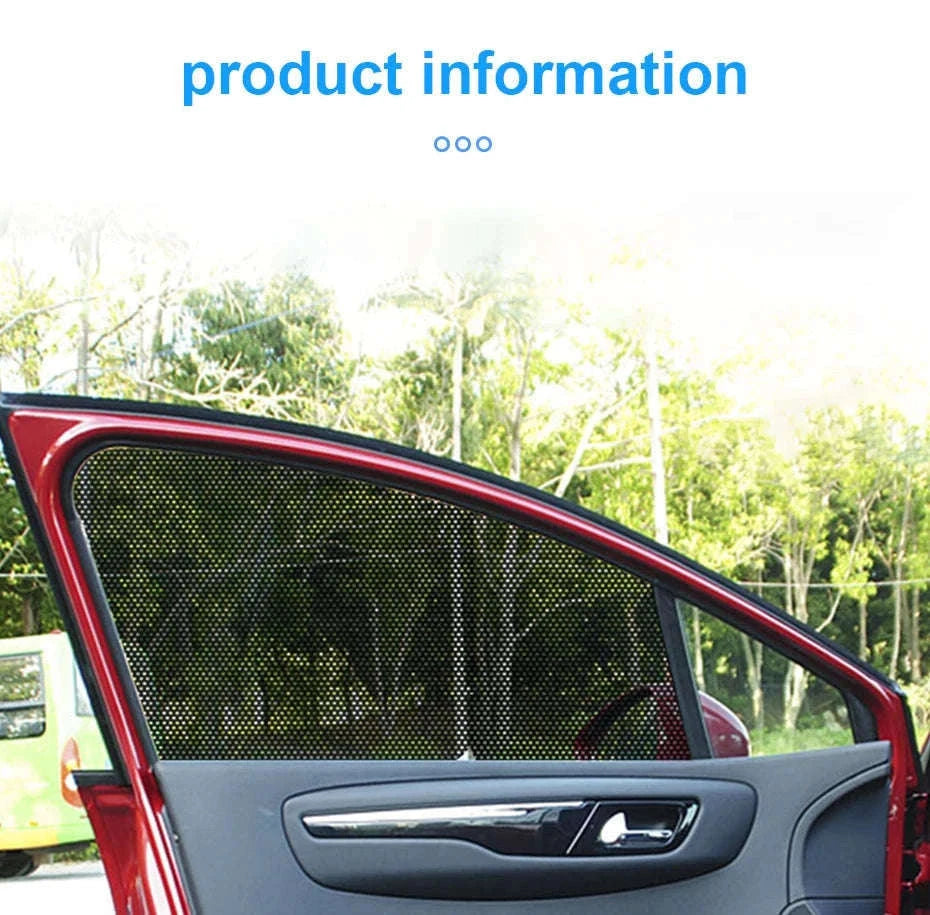 2-Piece Car Side Window Sun Shade Film-63CM