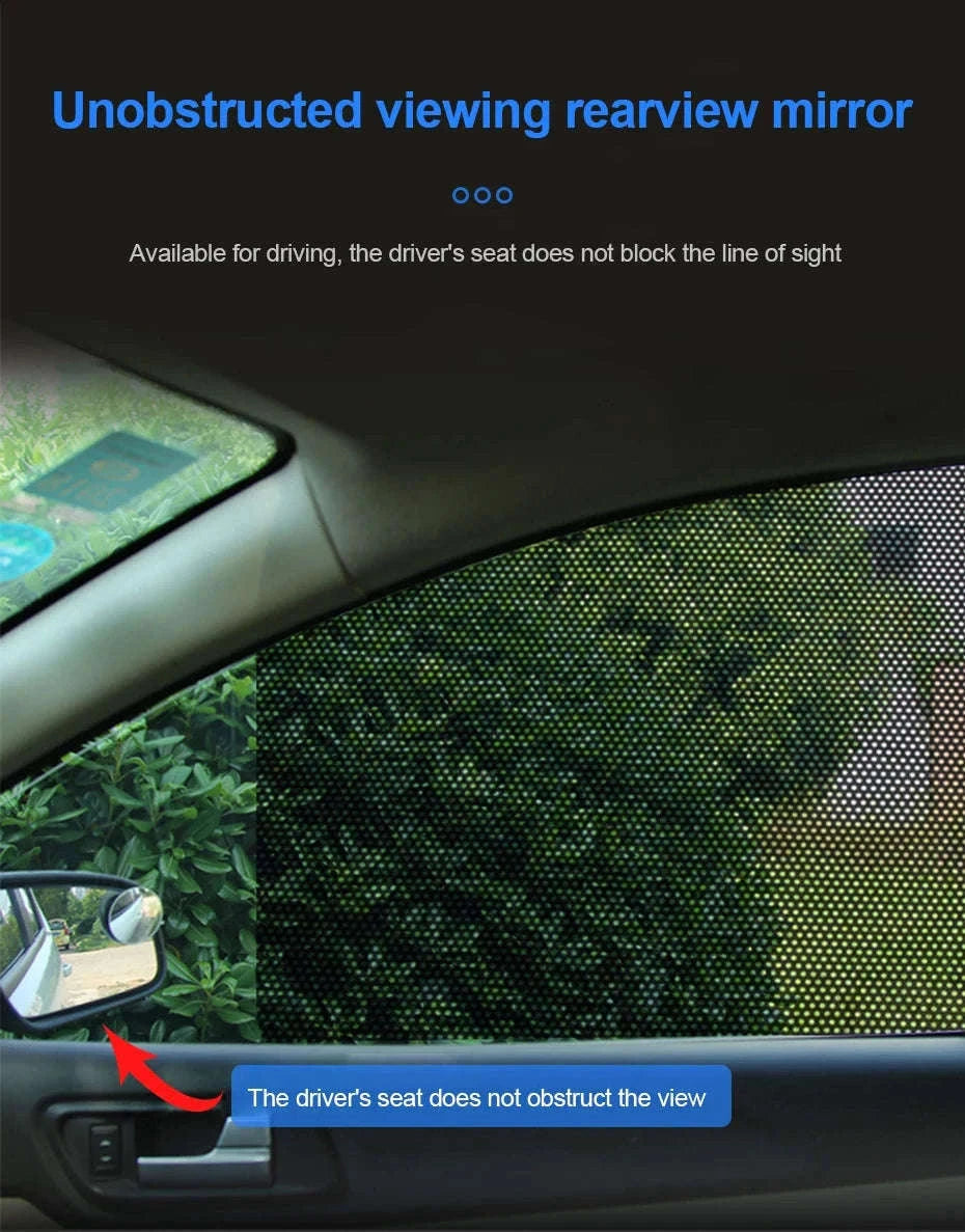 2-Piece Car Side Window Sun Shade Film-63CM