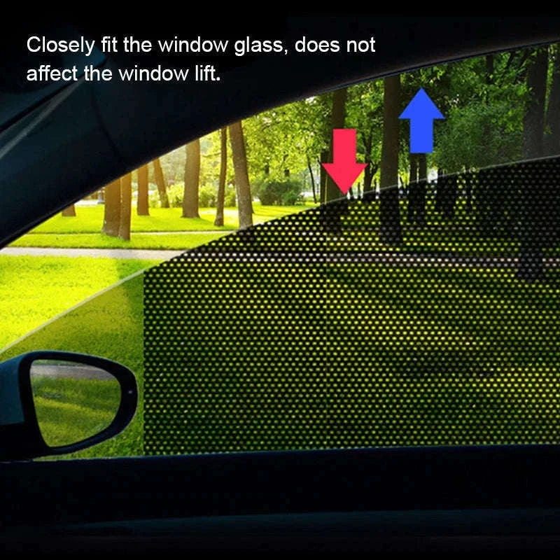 2-Piece Car Side Window Sun Shade Film-63CM