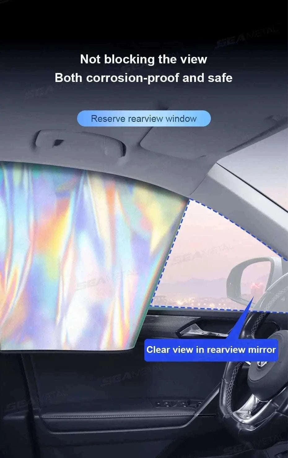 2-Piece Car Side Window Sun Shade-Front 2Pcs