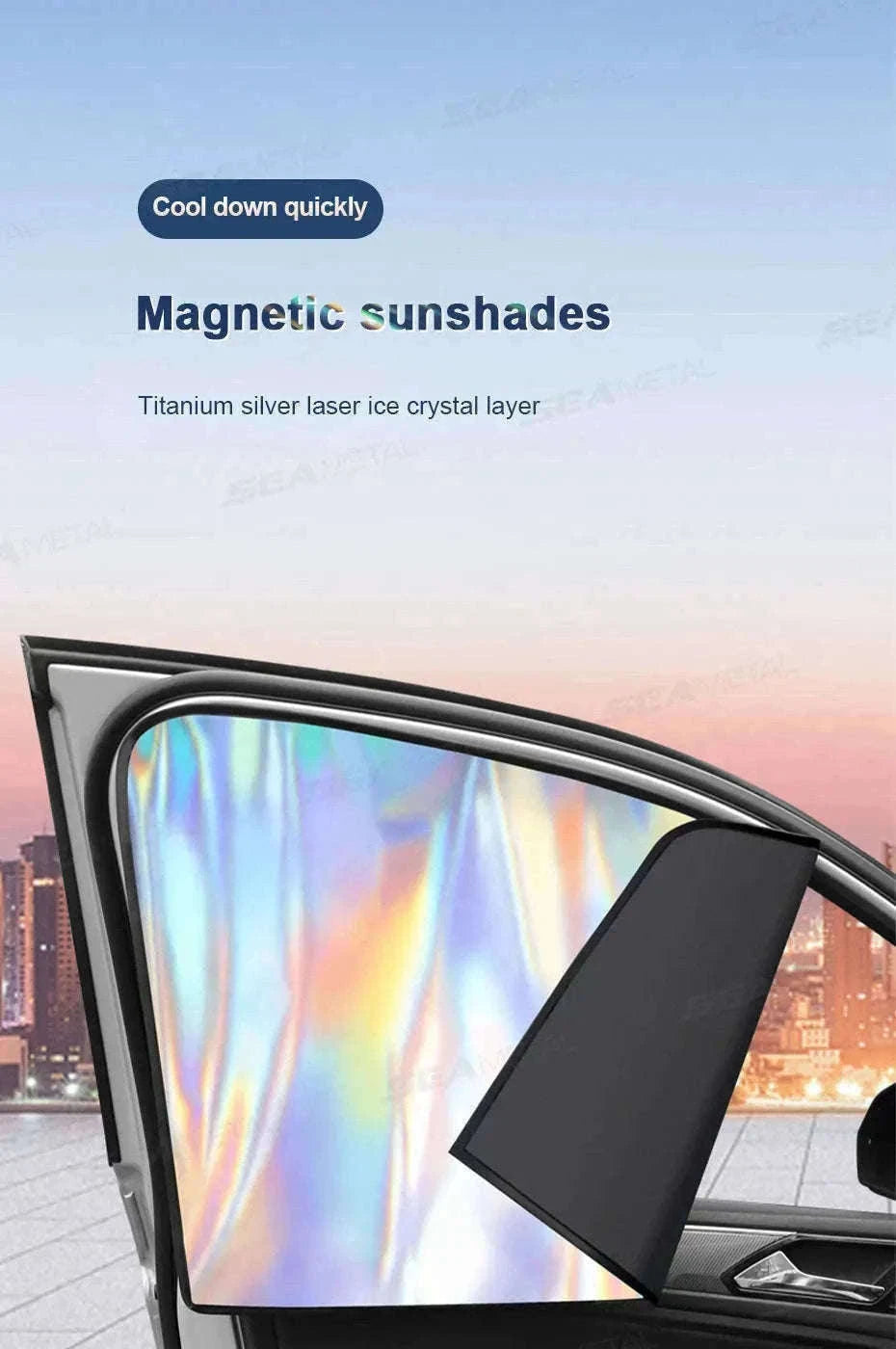2-Piece Car Side Window Sun Shade-Front 2Pcs