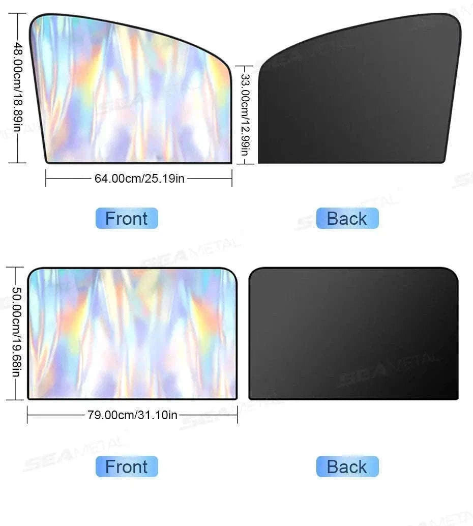 2-Piece Car Side Window Sun Shade-Front 2Pcs