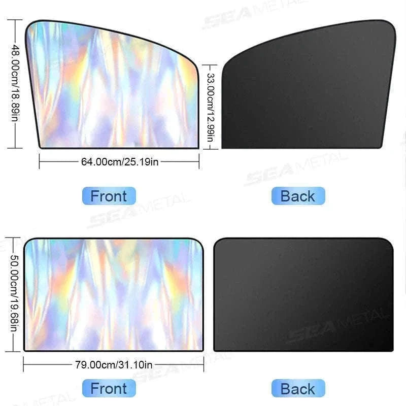 2-Piece Car Side Window Sun Shade-Front 2Pcs