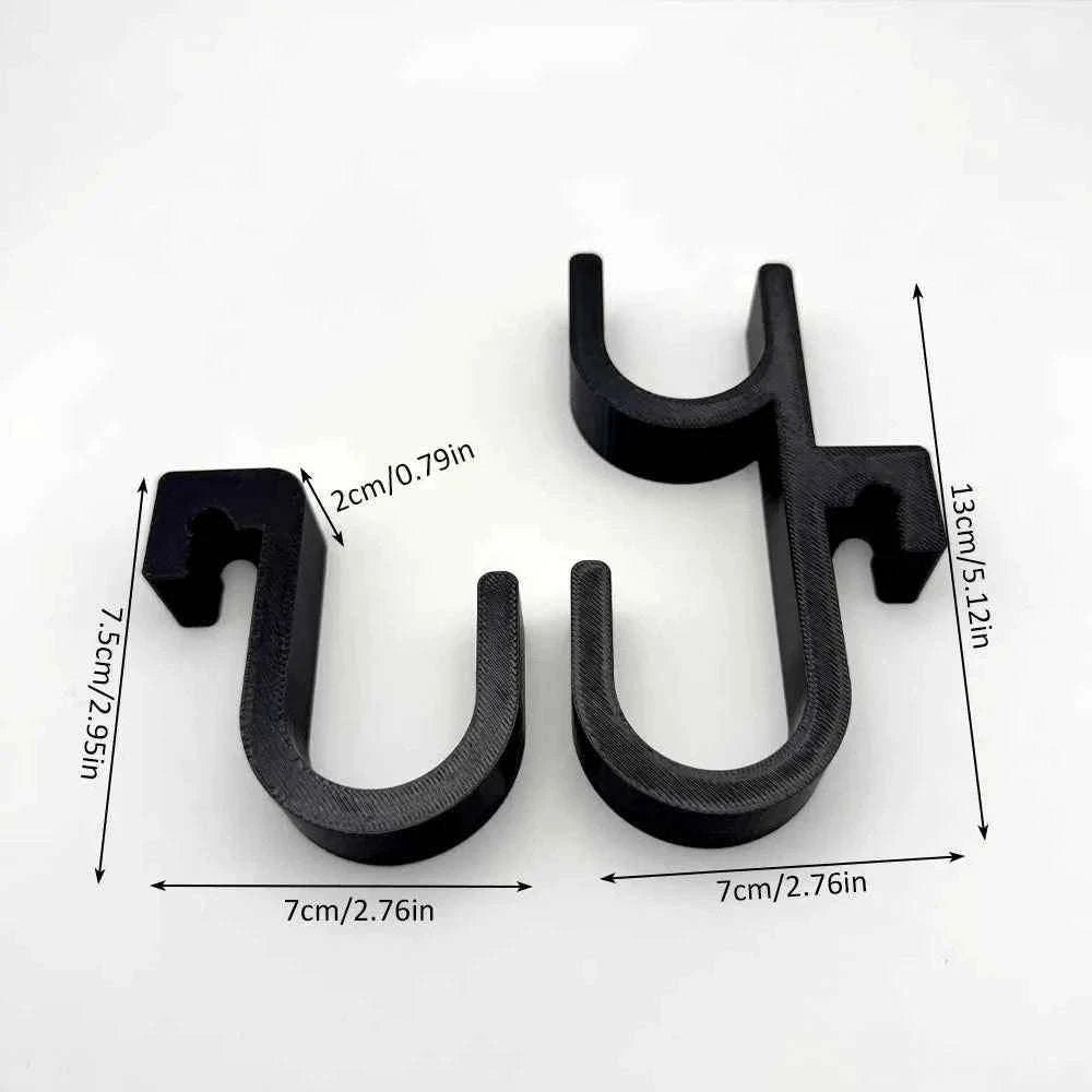 2-Piece Car Umbrella Hooks for Trunk or Seat Back-2Pcs Double Hook