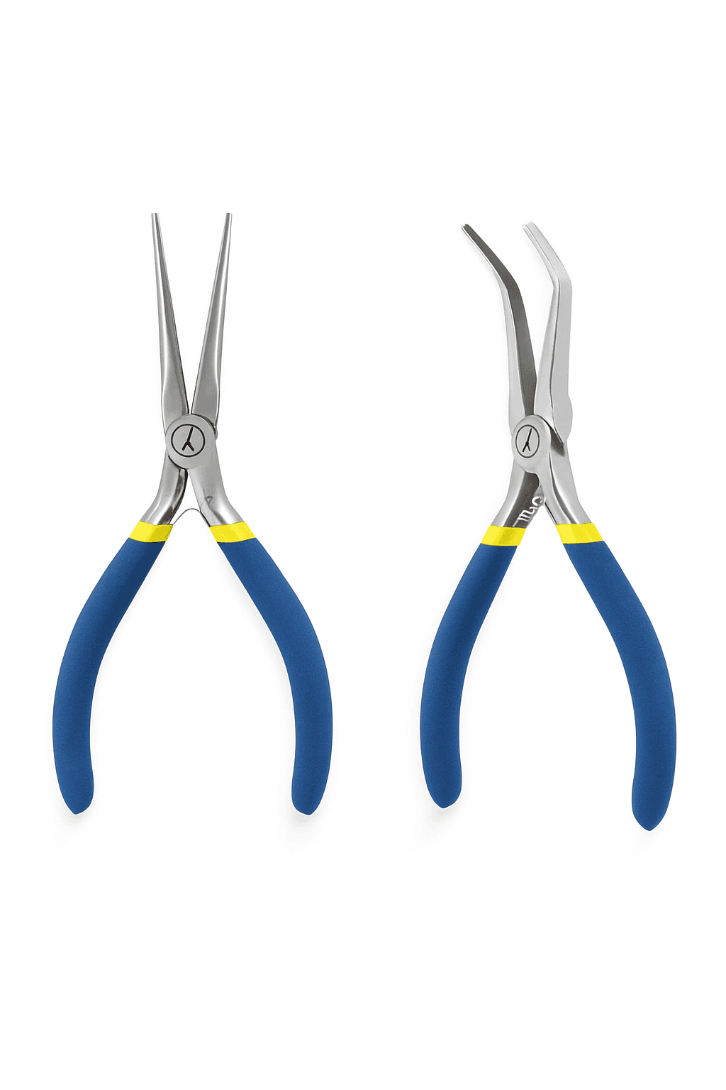 2-Piece Mini Needle Nose Pliers Set with Comfort Grip-Default Title
