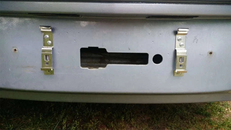 2-Piece Rectangular Stainless Steel License Plate Brackets-Germany