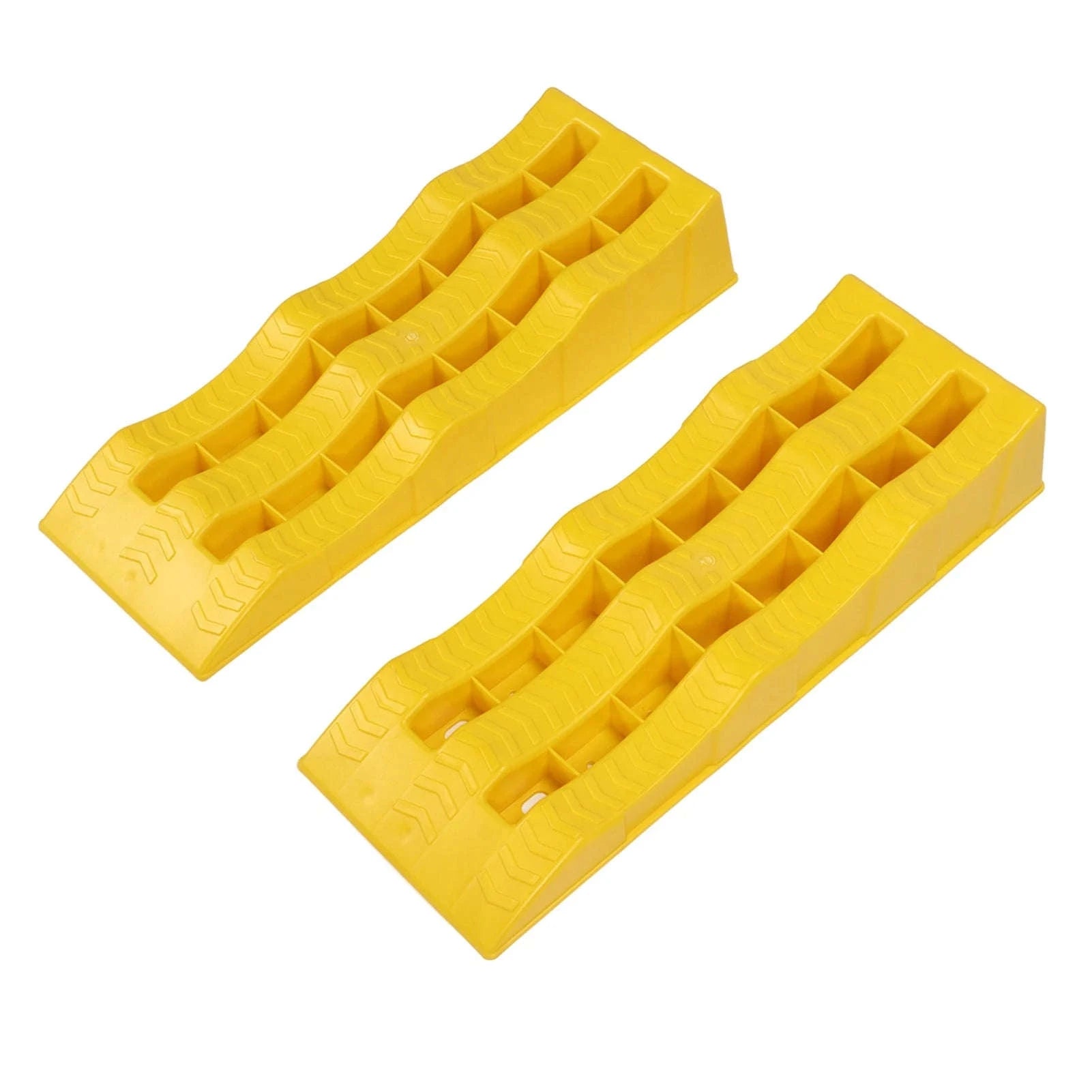 2-Piece RV Leveling Ramps 3-Stage Heavy Duty Wheel Pads-2pcs