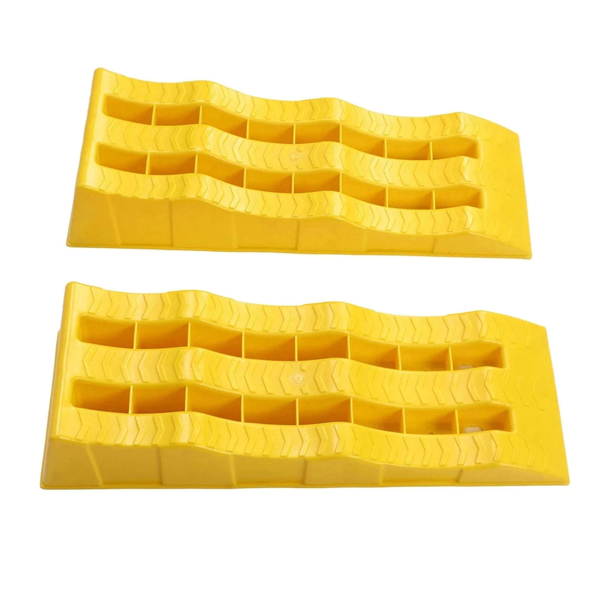 2-Piece RV Leveling Ramps 3-Stage Heavy Duty Wheel Pads-2pcs
