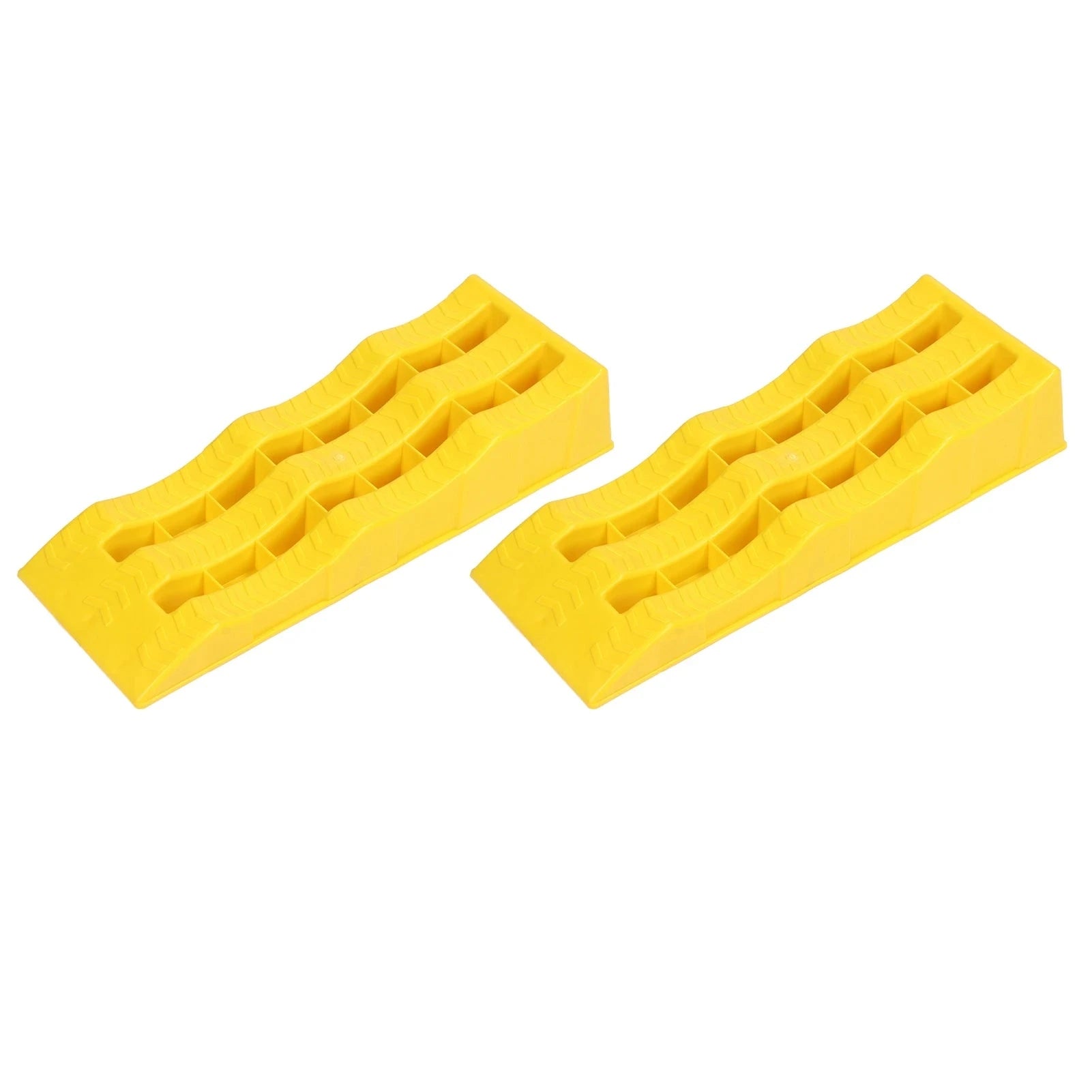 2-Piece RV Leveling Ramps 3-Stage Heavy Duty Wheel Pads-2pcs