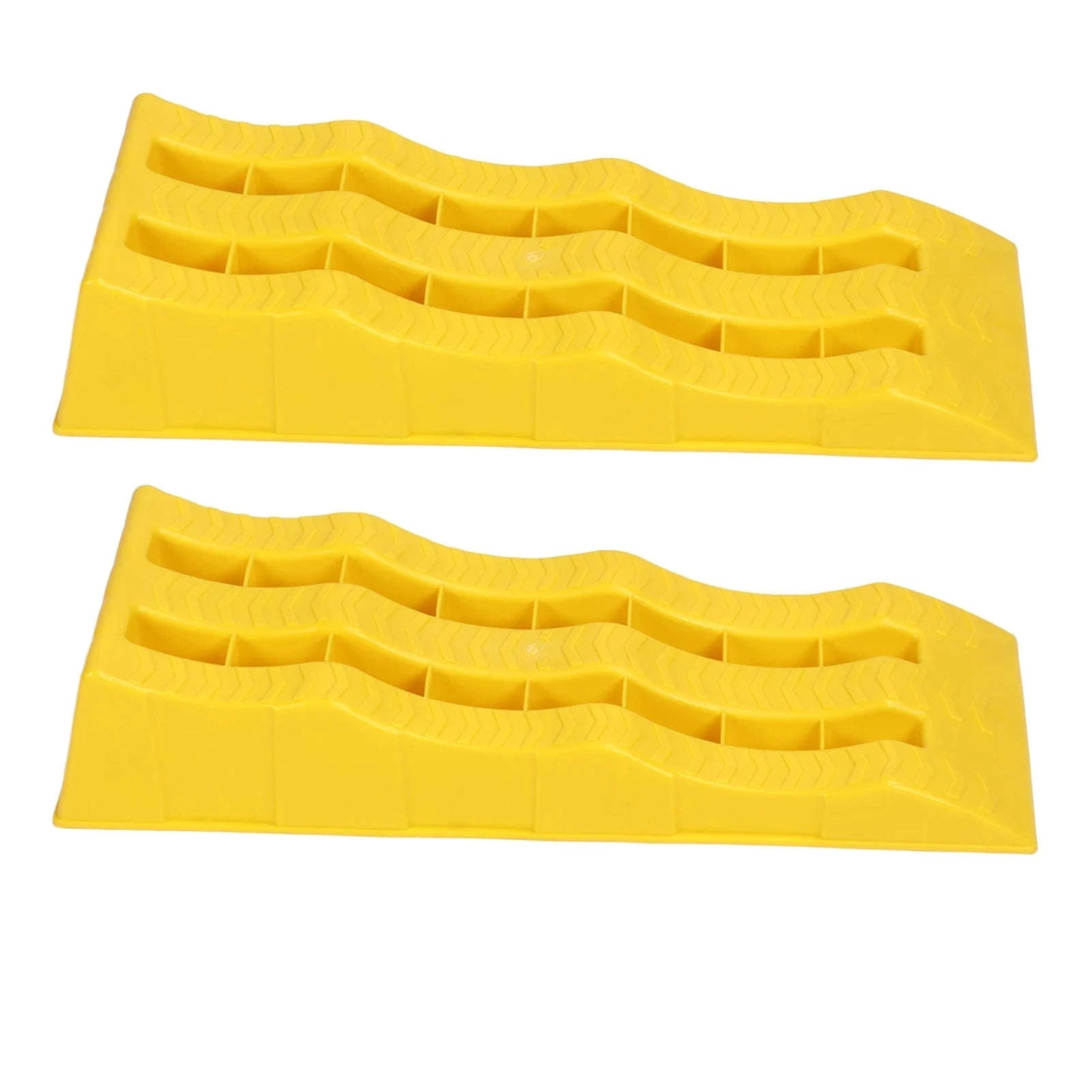 2-Piece RV Leveling Ramps 3-Stage Heavy Duty Wheel Pads-2pcs