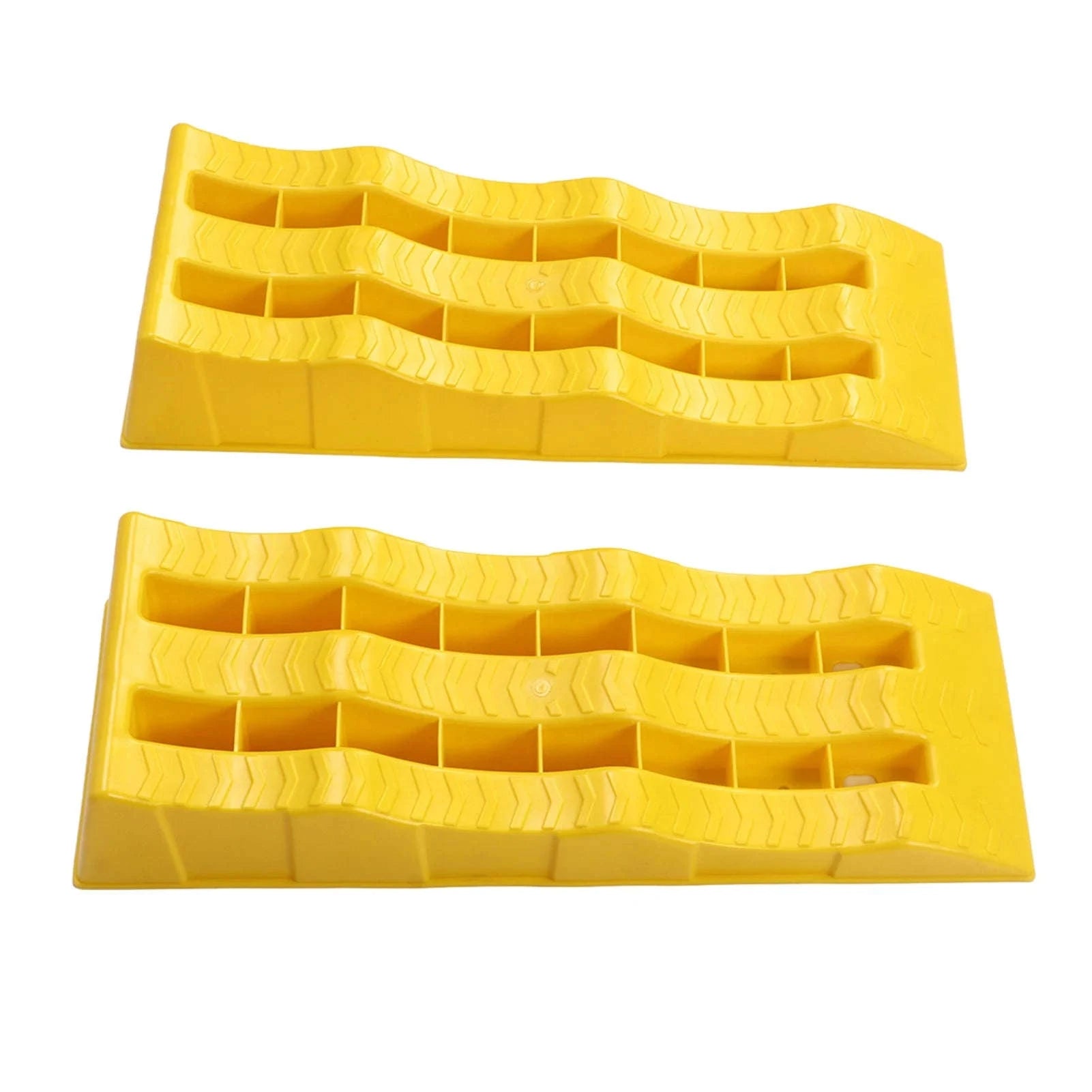 2-Piece RV Leveling Ramps 3-Stage Heavy Duty Wheel Pads-2pcs