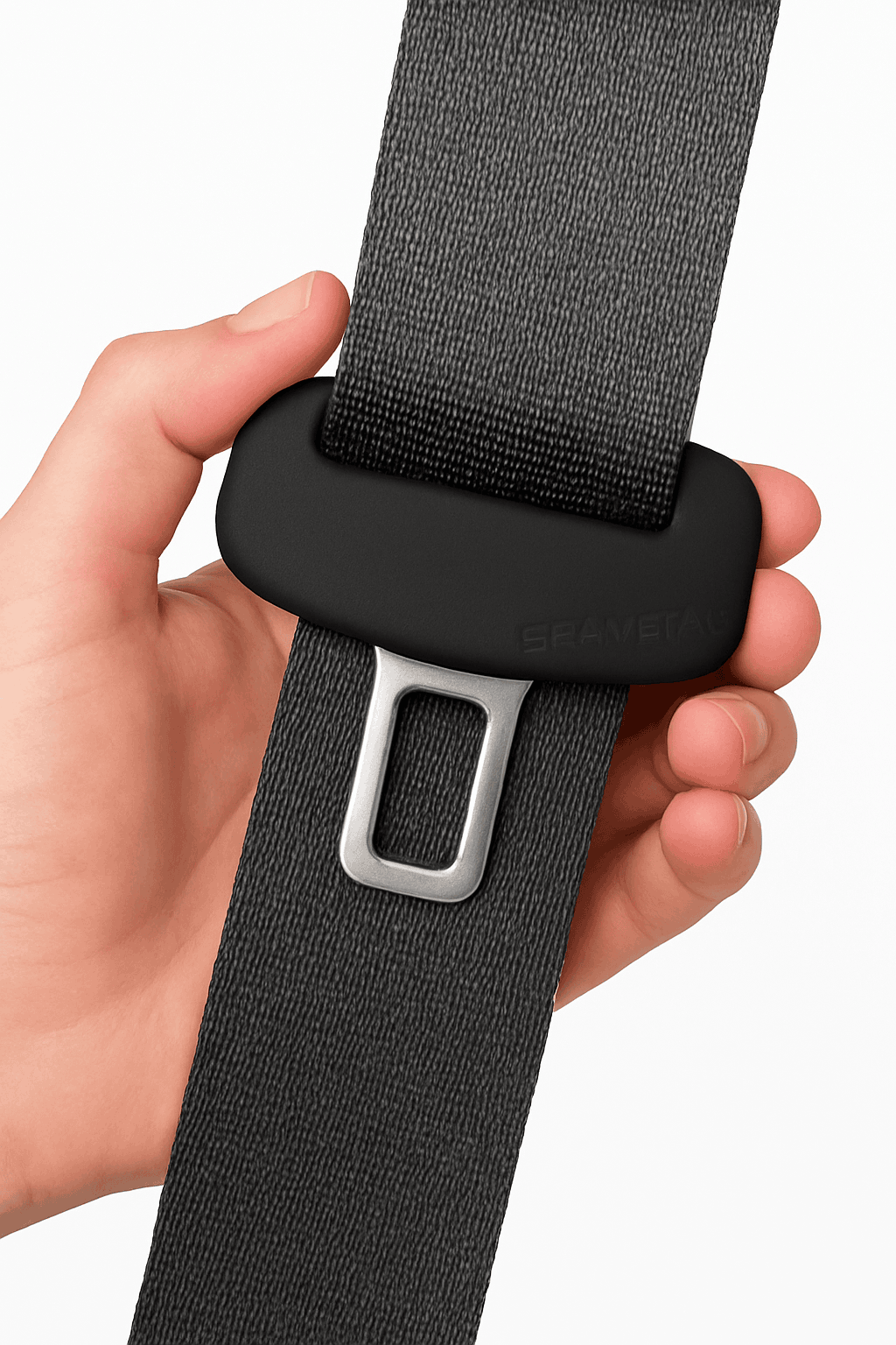2-Piece Seat Belt Buckle Protector Rubber Cover-Brown 2pcs