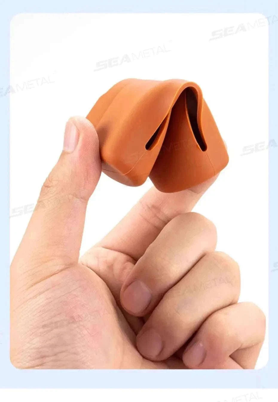 2-Piece Seat Belt Buckle Protector Rubber Cover-Brown 2pcs