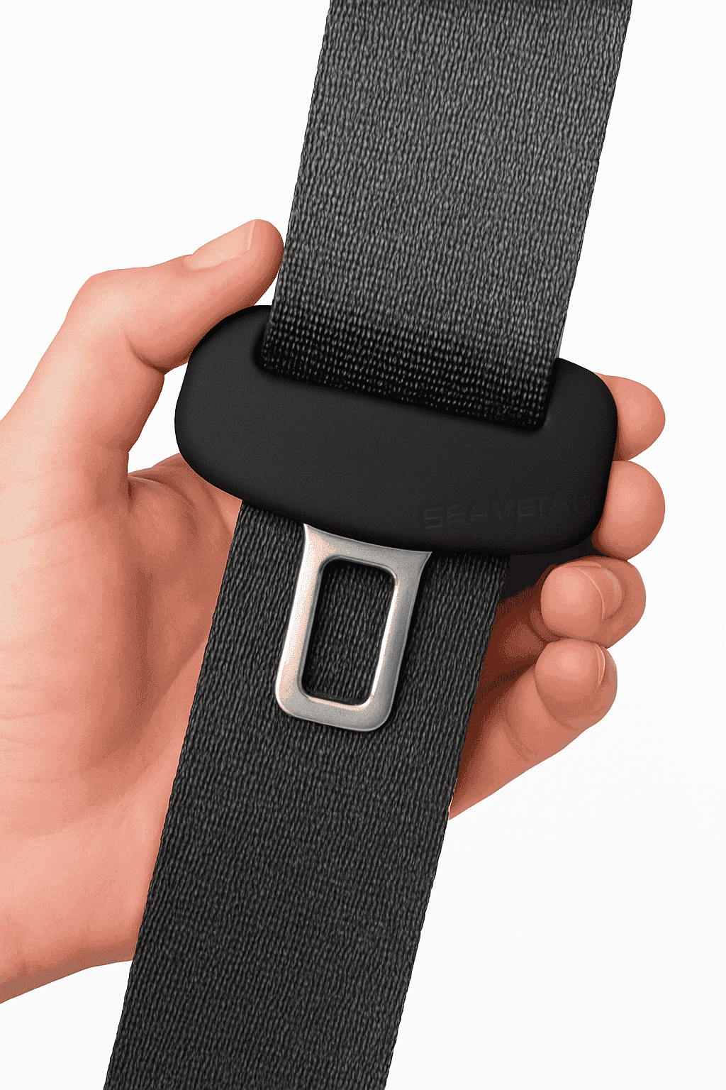 2-Piece Seat Belt Buckle Protector Rubber Cover-Brown 2pcs