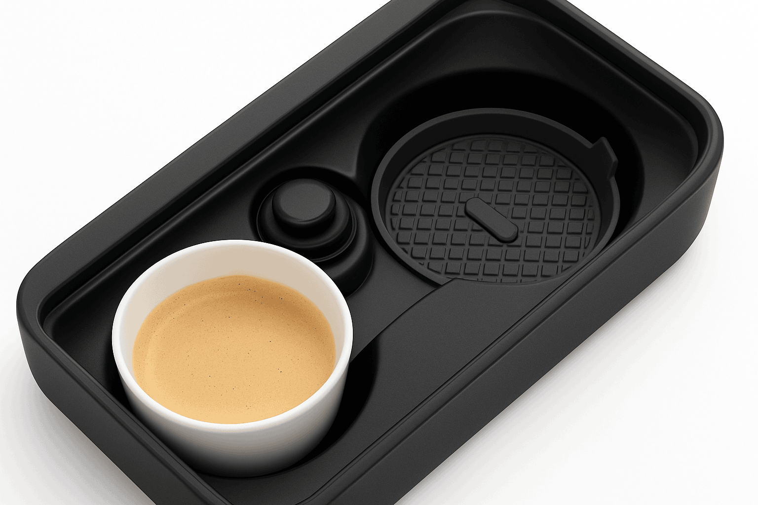 2-Piece Silicone Car Cup Coasters-2pcs gray