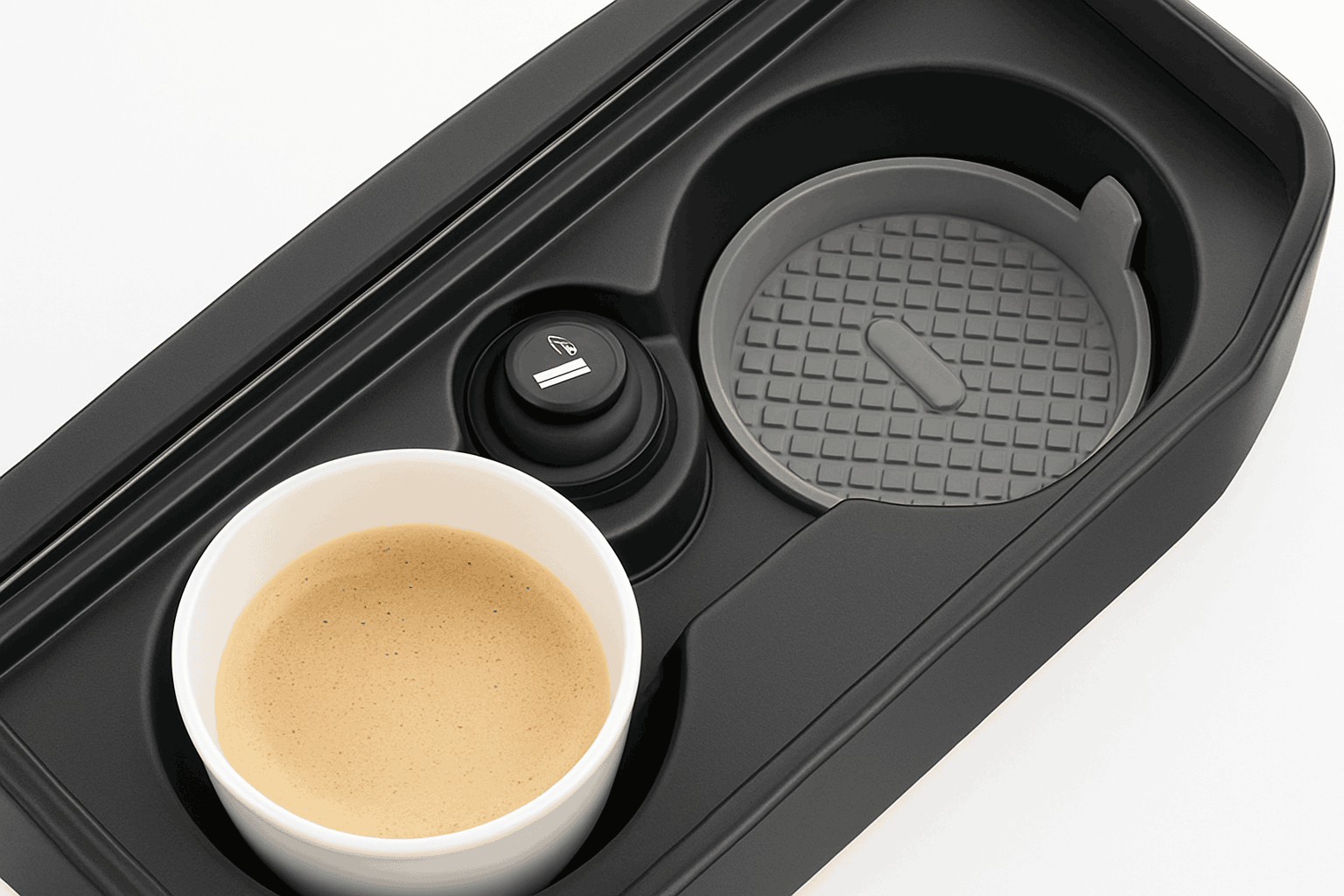 2-Piece Silicone Car Cup Coasters-2pcs gray