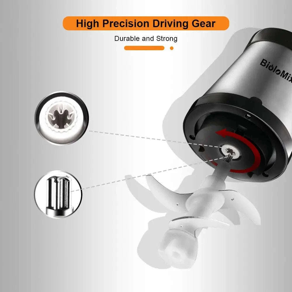 2-Speed 500W Stainless Steel 2L Electric Chopper-Standard Extra Knife / 110 V / United States|US