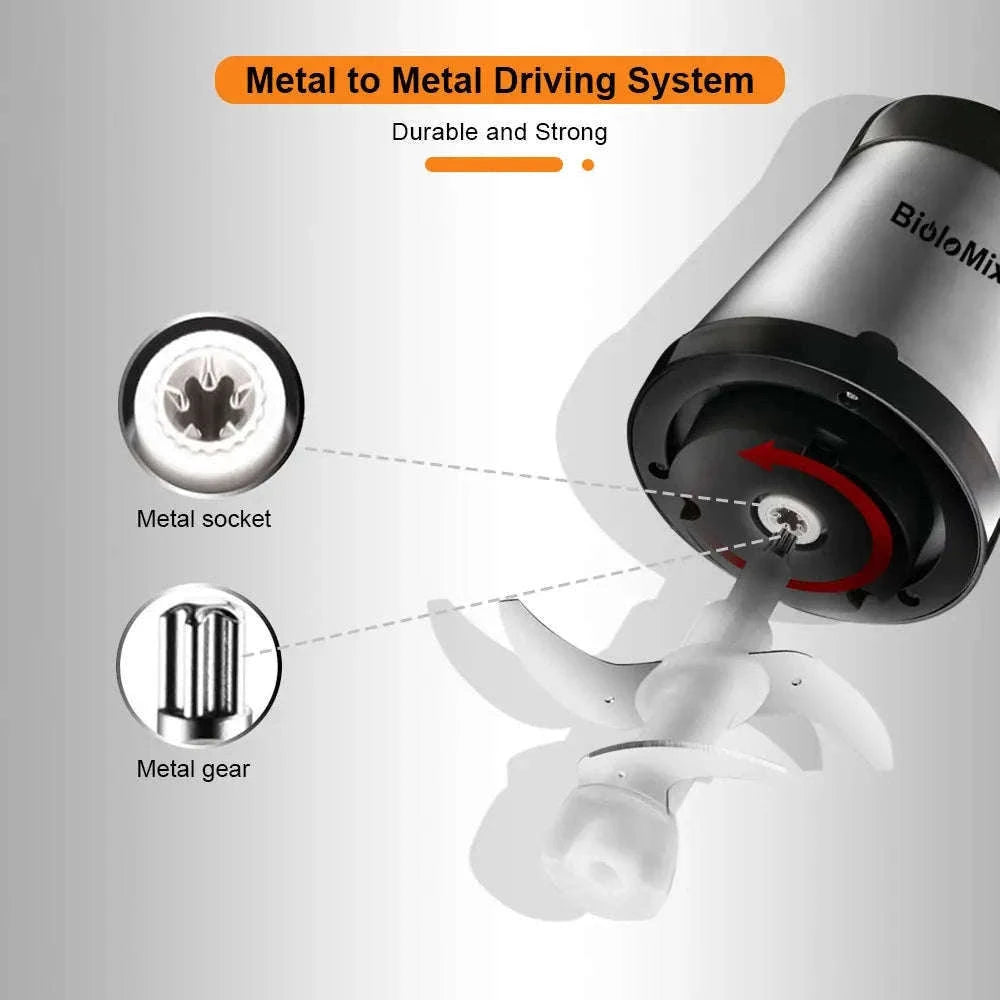 2-Speed 500W Stainless Steel 2L Electric Chopper-Standard Extra Knife / 110 V / United States|US