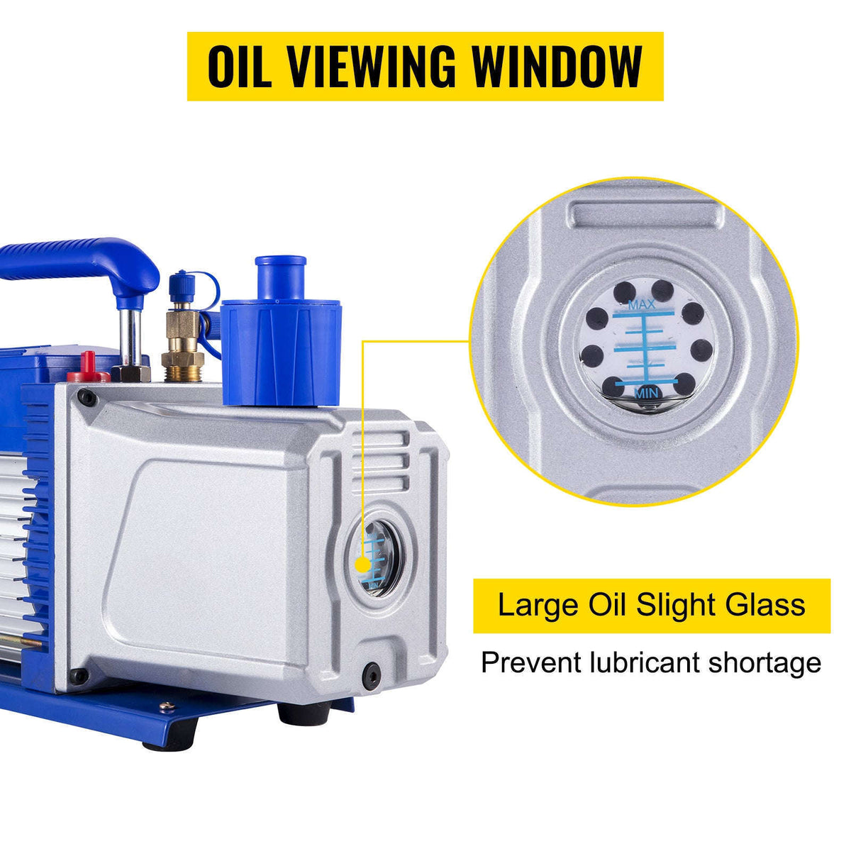 2 Stage Vacuum Pump 10 CFM 1 HP for HVAC and AC Refrigerant-EU / CZECH REPUBLIC