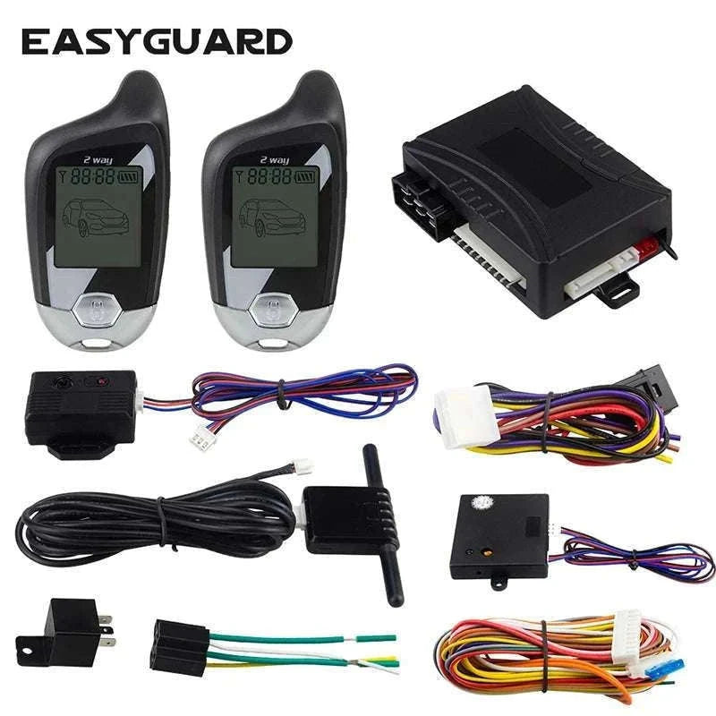 2-Way Car Alarm System with LCD Remote & Keyless Entry PKE-China Mainland