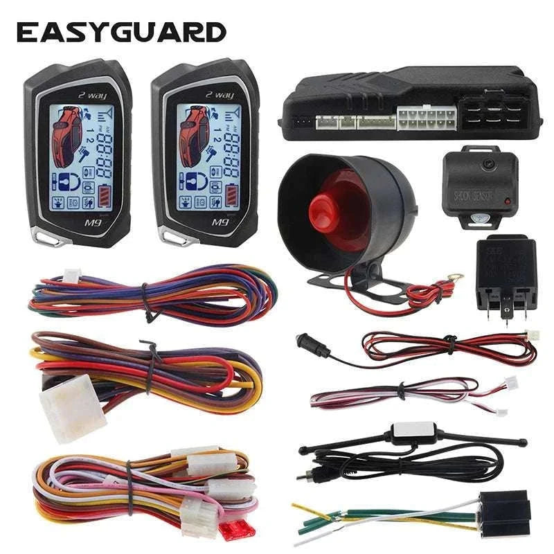2-Way Car Alarm System with LCD Remote & Keyless Entry PKE-China Mainland