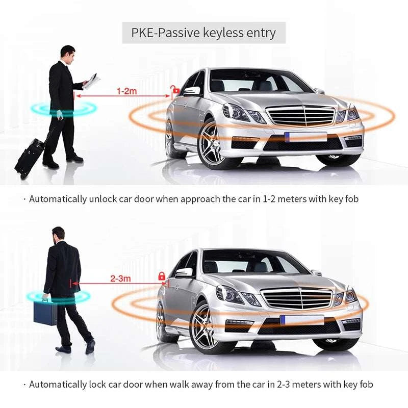 2-Way Car Alarm System with LCD Remote & Keyless Entry PKE-China Mainland