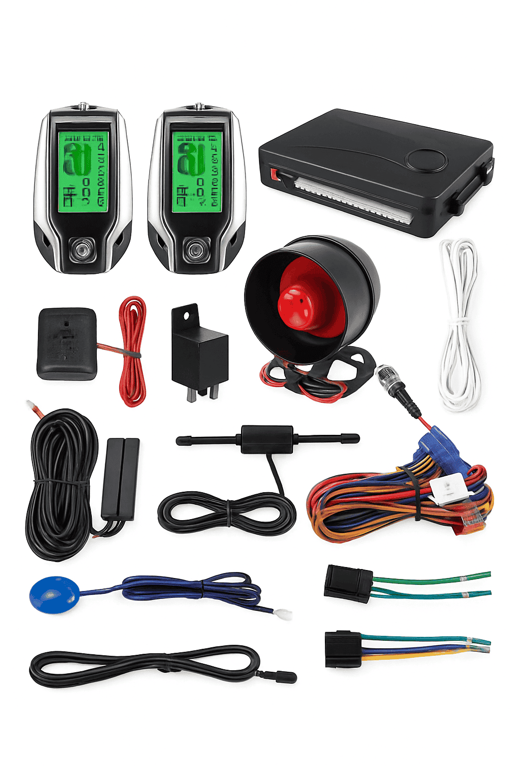 2-Way Car Alarm System with LCD Remote & Keyless Entry PKE-China Mainland