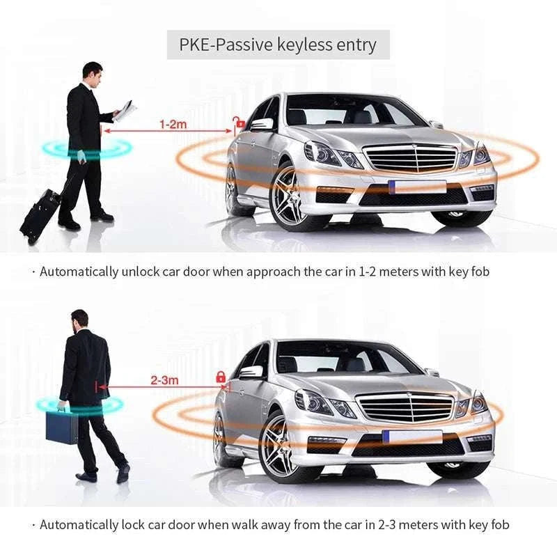 2-Way Car Alarm System with LCD Remote & Keyless Entry PKE-China Mainland