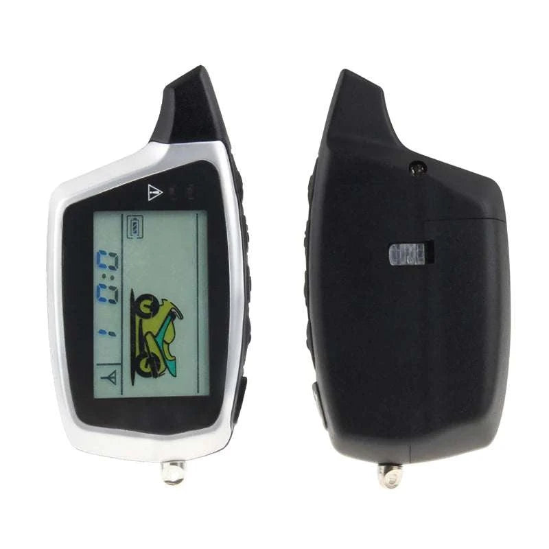 2-Way Motorcycle Alarm System with LCD Pager & Remote Start-Default Title
