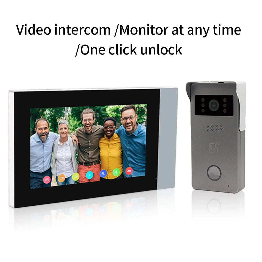 2 Wire Smart Tuya WiFi 1080P Video Intercom Doorbell-R36 1V2 7 inch