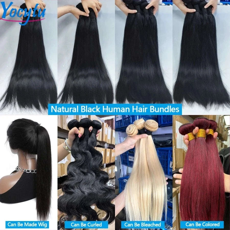 20 20 20 Inch Straight Human Hair Bundles – 100% Human Hair-Remy Hair / 15%-20% / france|20222426