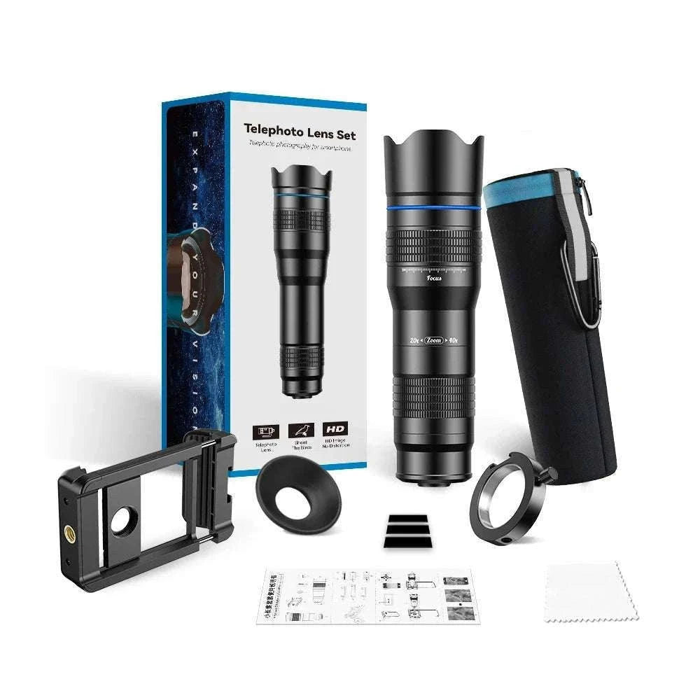 20-40x Zoom Smartphone Telephoto Lens with Tripod Kit-zoom lens kit