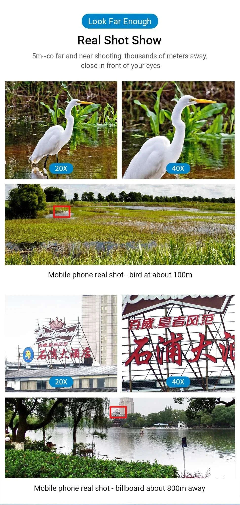 20-40x Zoom Smartphone Telephoto Lens with Tripod Kit-zoom lens kit
