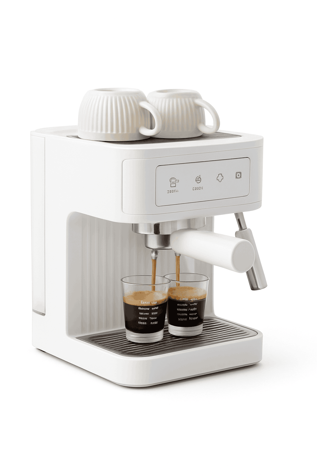 20 Bar Espresso Coffee Machine with Milk Frother & Dual Cup Brewing-200742black / China Mainland / US