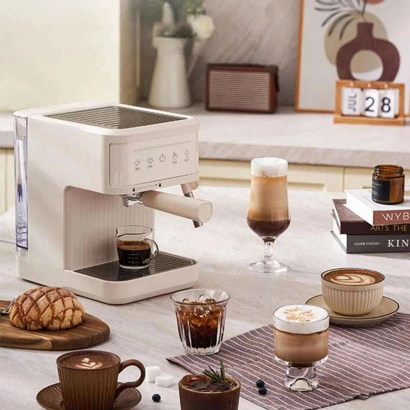 20 Bar Espresso Coffee Machine with Milk Frother & Dual Cup Brewing-200742black / China Mainland / US