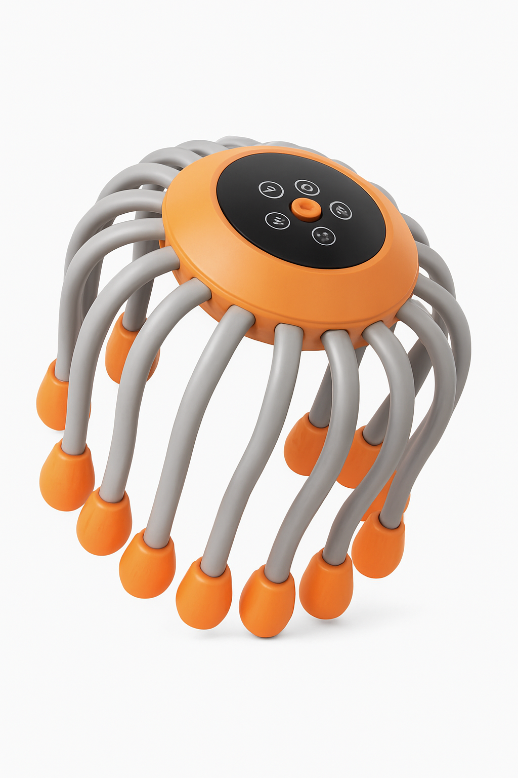 20-koppige oranje hoofdhuidmassager met roodlichttherapie