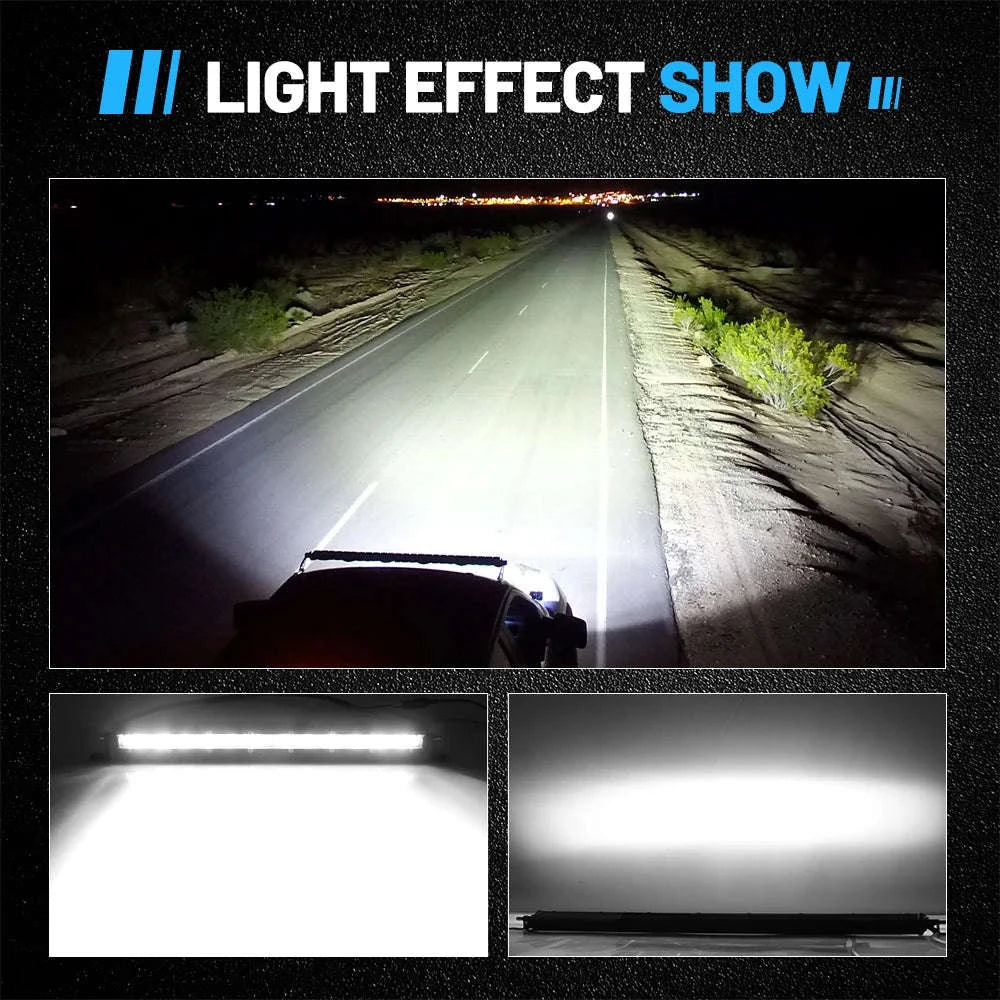 20 Inch 6D Slim LED Light Bar 6500K IP68-50inch 6000K