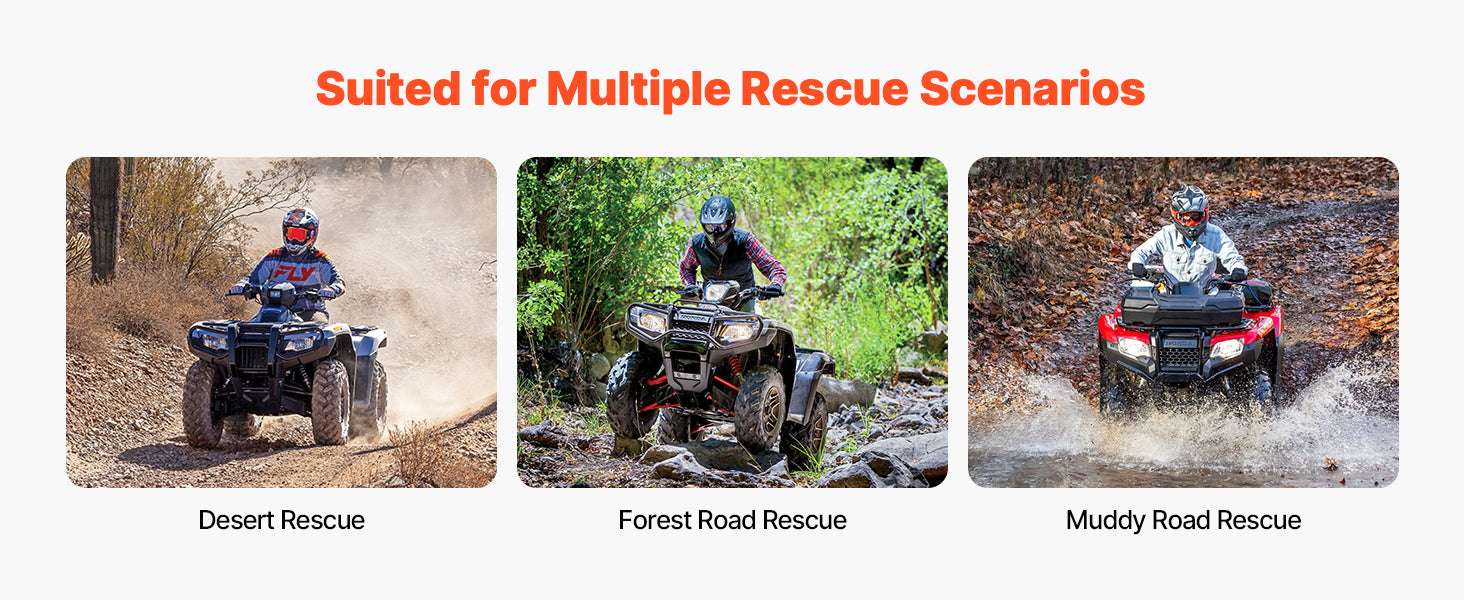 2000–3600 lbs Winch Hitch Mount for ATV Recovery and Towing-
